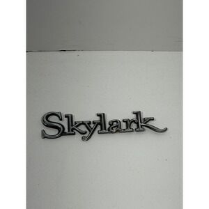 Vintage Buick Skylark Chrome Script Emblem Metal Nameplate Badge GM 5.5 Inch